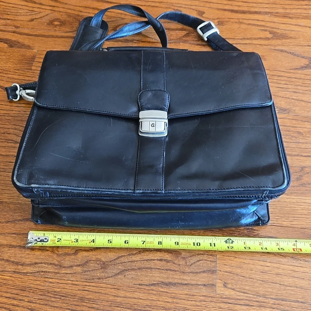 Wilsons Leather Black Briefcase